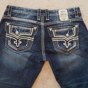 mens rock revival jeans